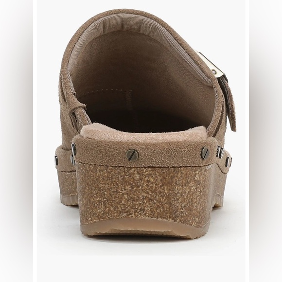 Dr. Scholl's Original Flex Taupe Suede slip-on mule/clog NWBox Size 7.5 - Picture 5 of 10